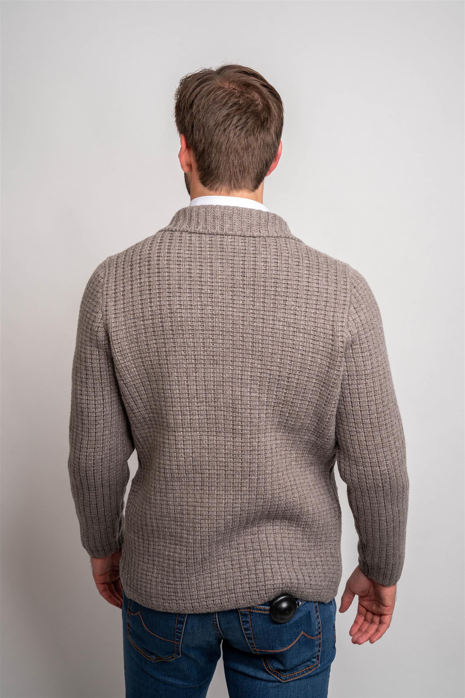 Knitted Jacket - Taupe