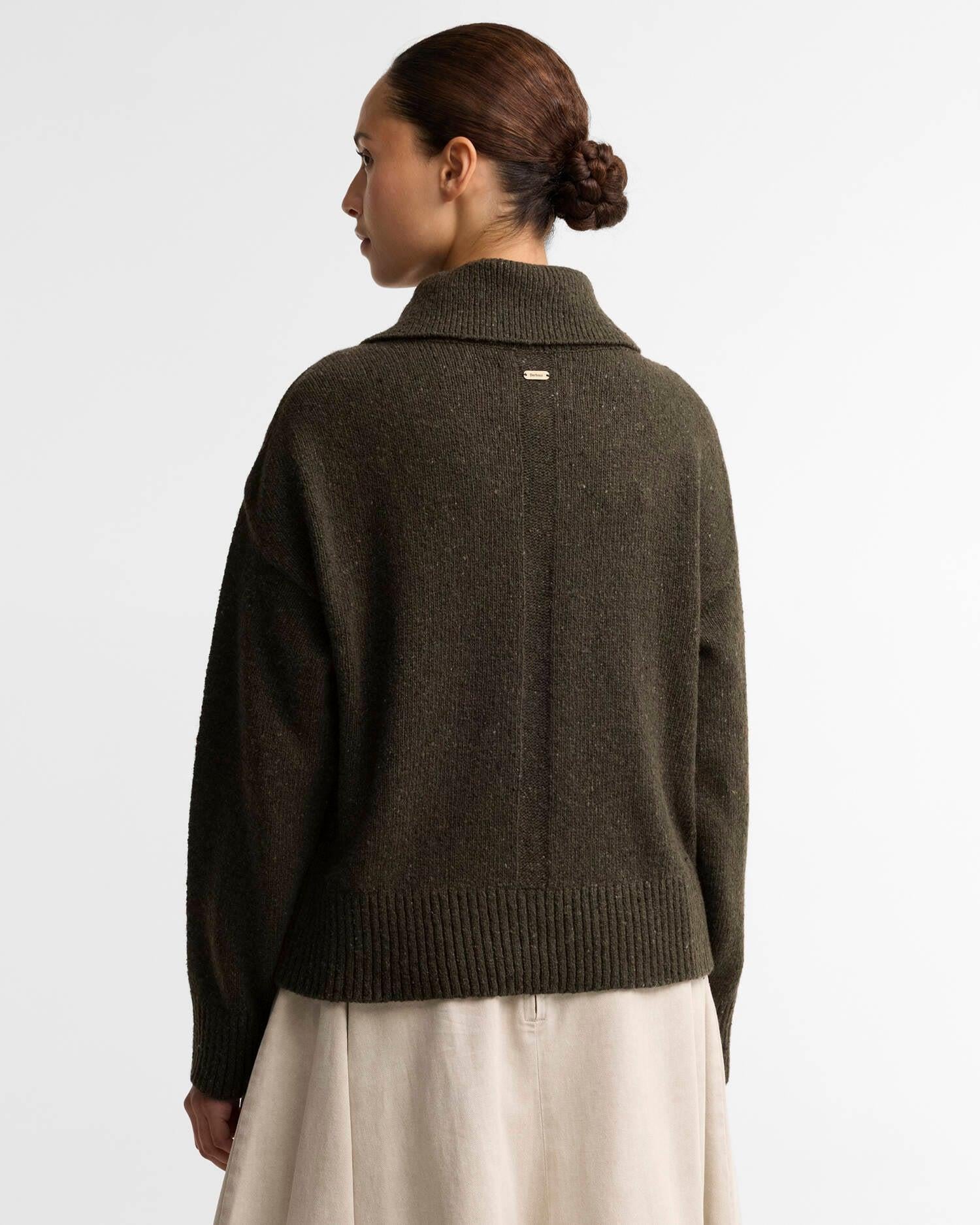 Lavensdale Quarter-Zip Jumper Olive