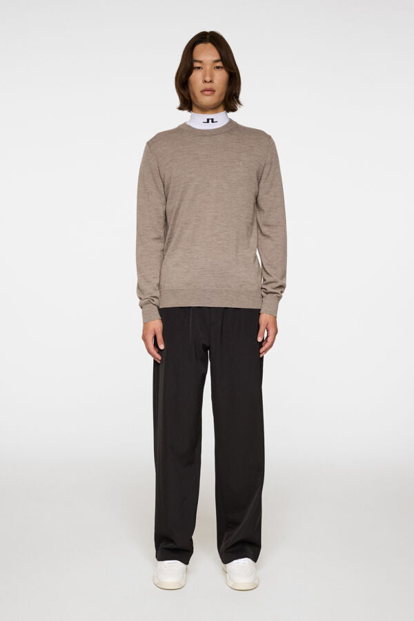 Keane Merino Crew Neck - Brindle Melange