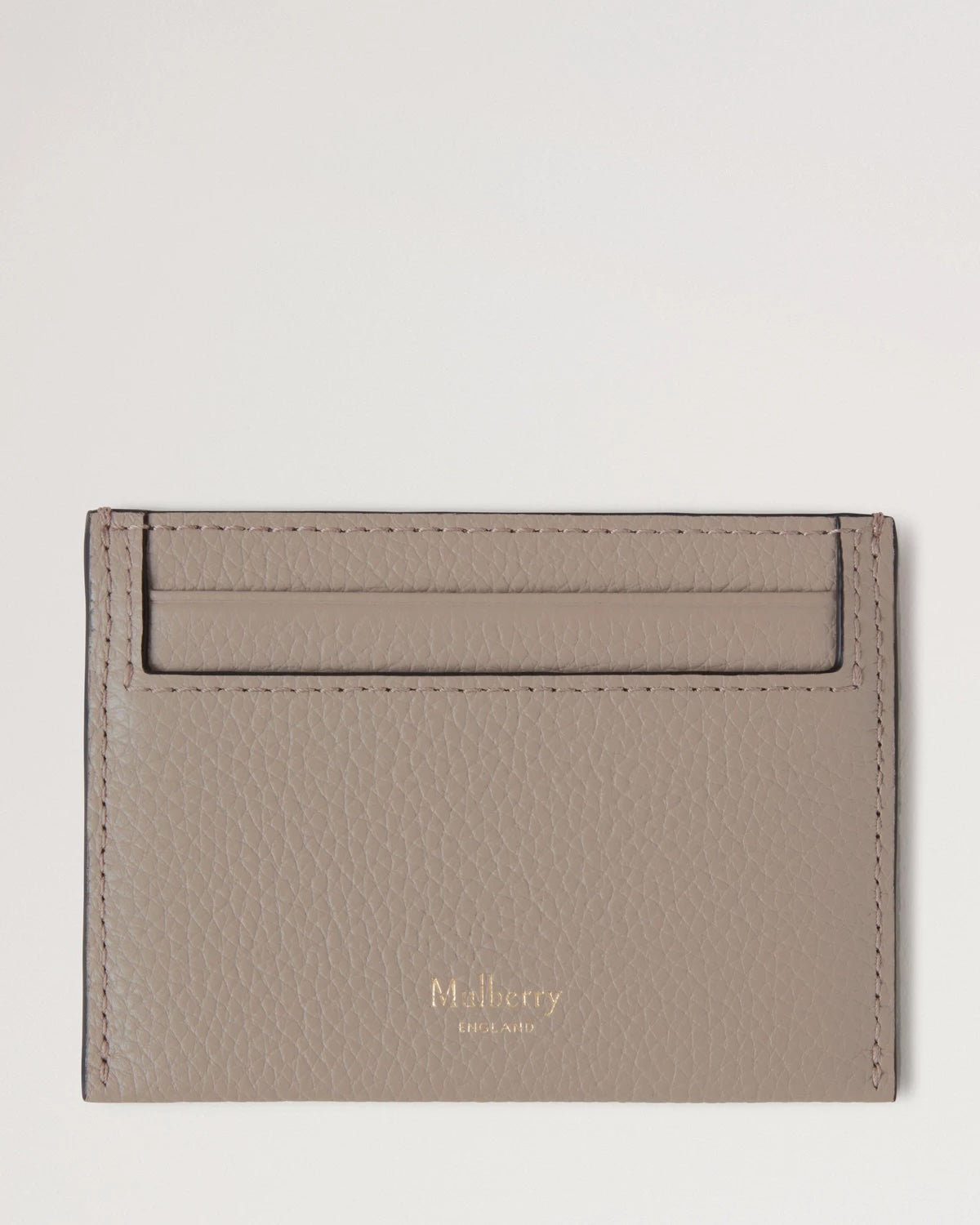 Credit Card Slip Cashmere Taupe Small Classic Grain