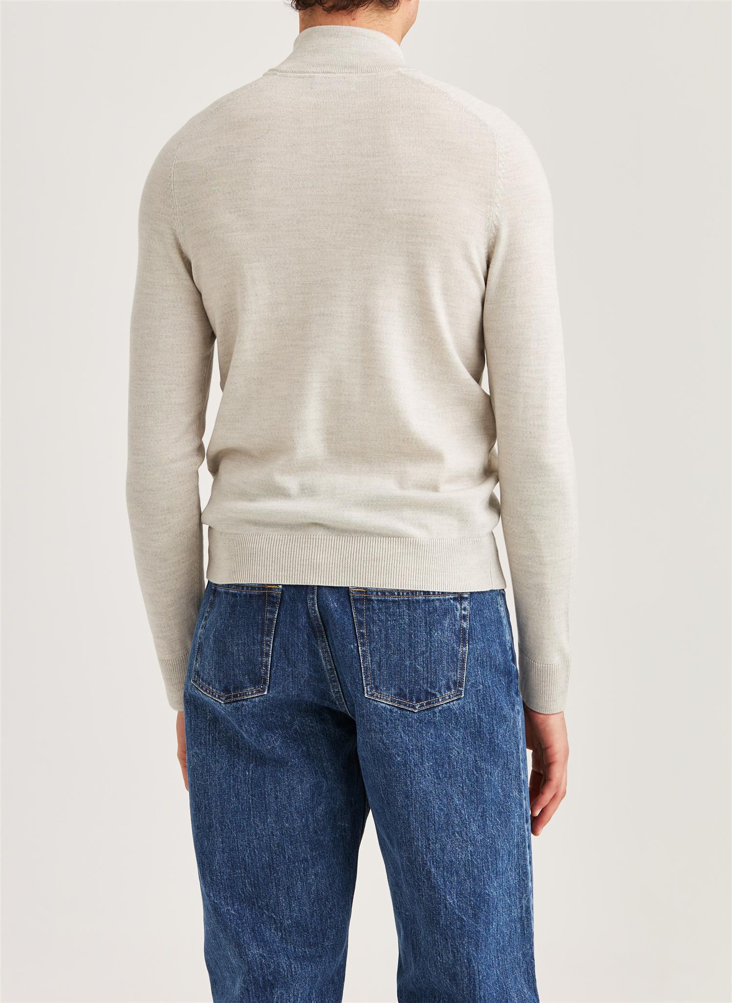 Merino John Zip - Off White