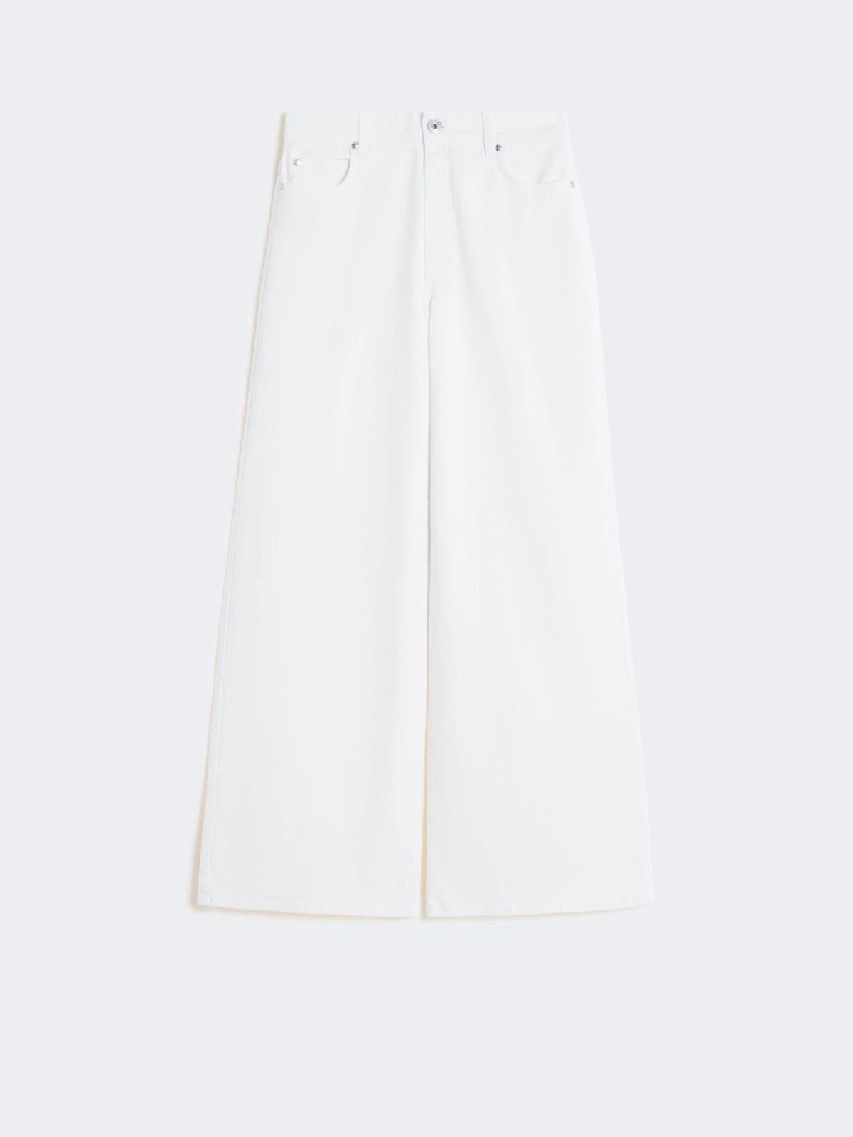 Medina Wide-leg Trousers White