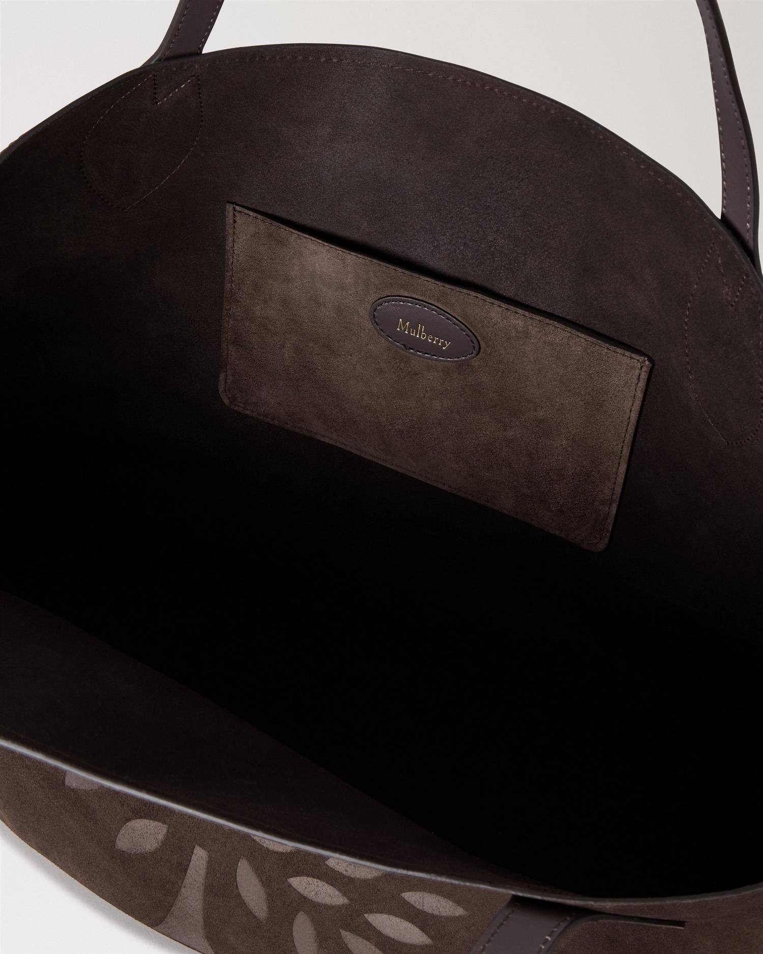 Oversized Suede Tote Chocolate