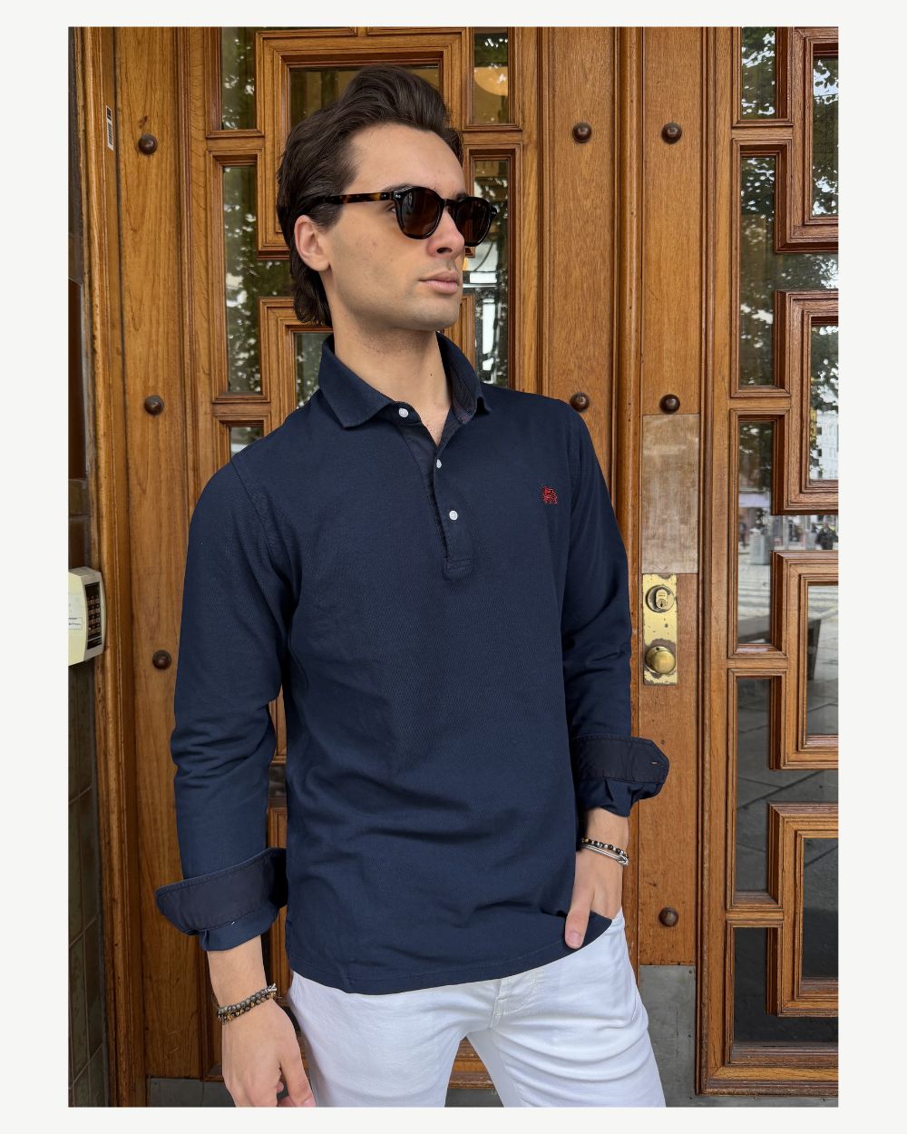 Chris LS Polo - Navy