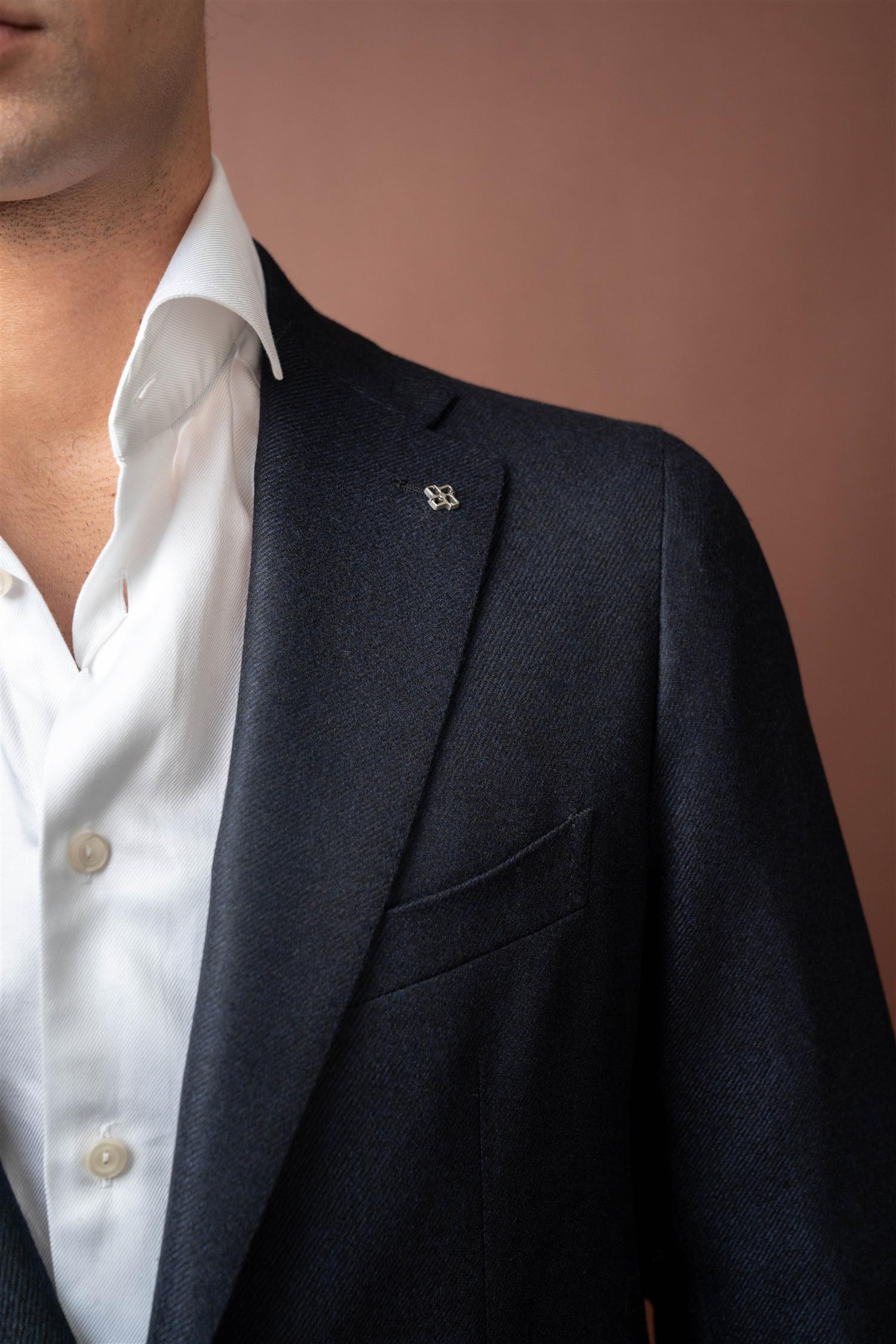 Blazer Cashmere Blend - Navy