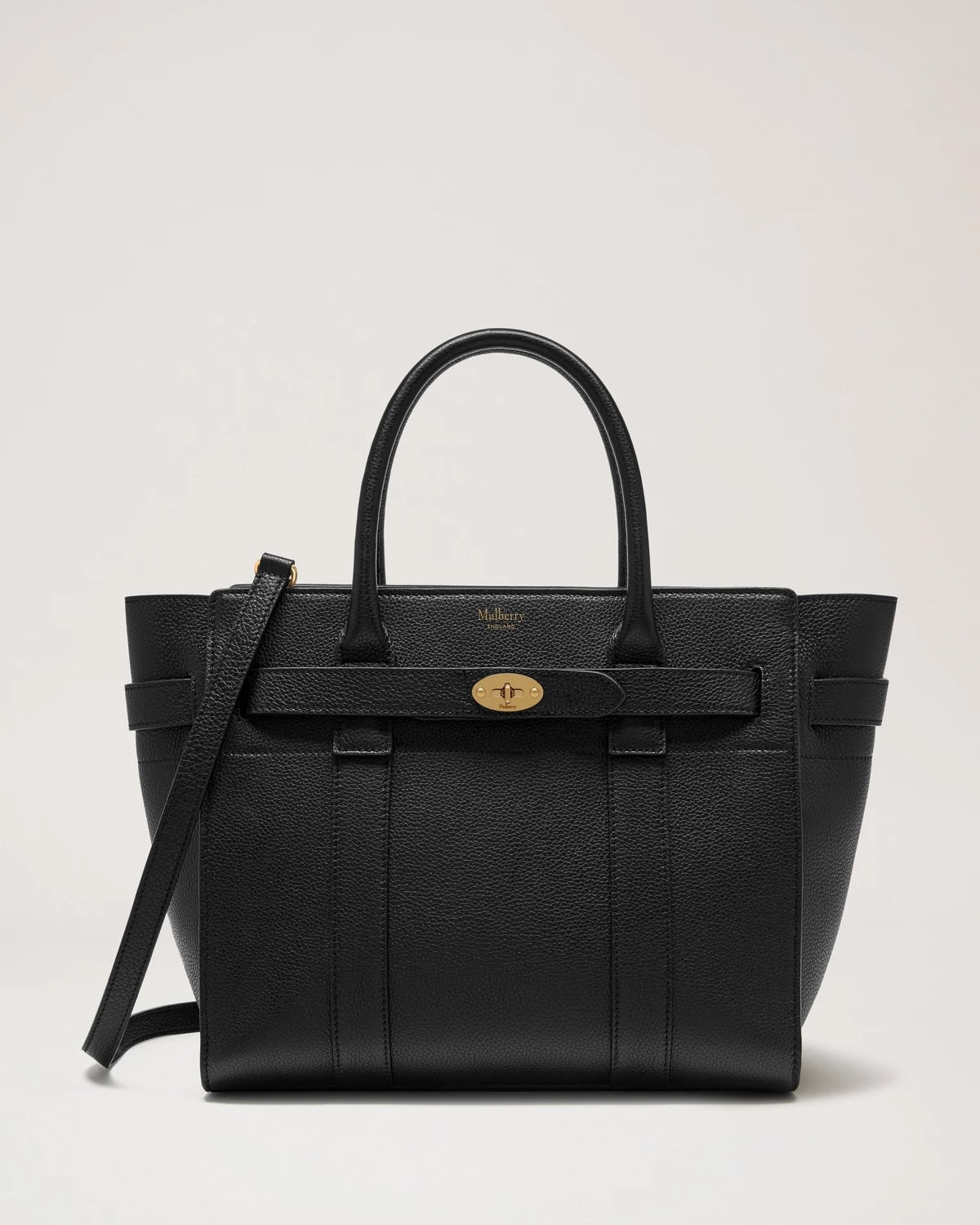 Small Zipped Bayswater Black Small Classic Grain