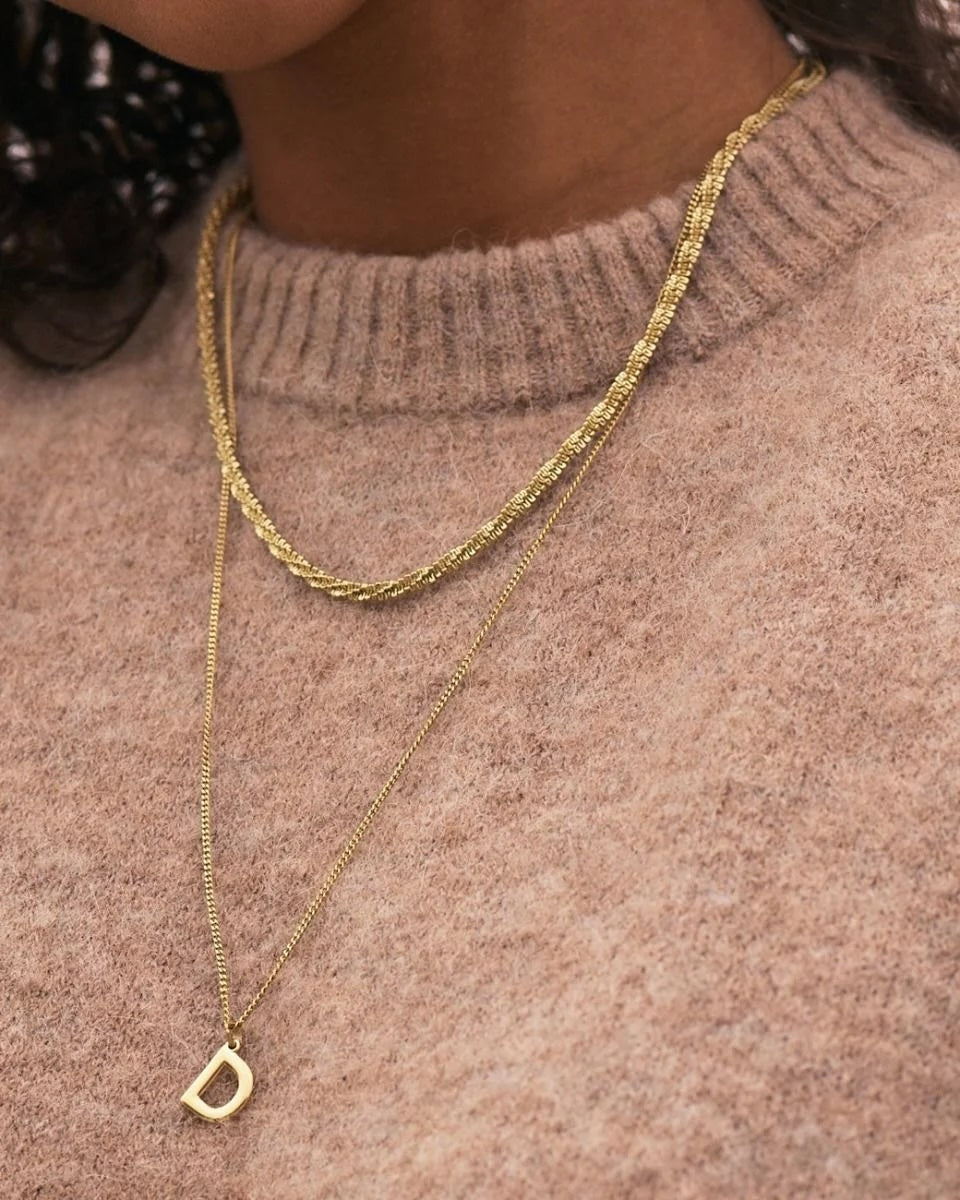 Tinsel Necklace 45 cm Gold