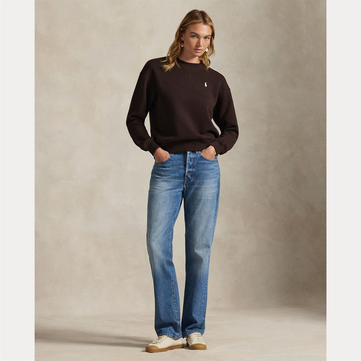 Fleece Crewneck - Circuit Brown