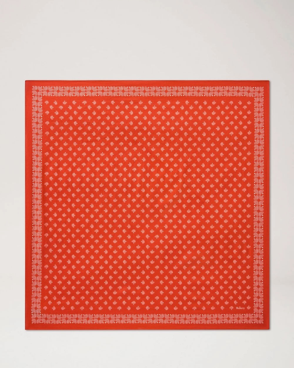 Mulberry Tree Cotton 55 Scarf Coral Orange
