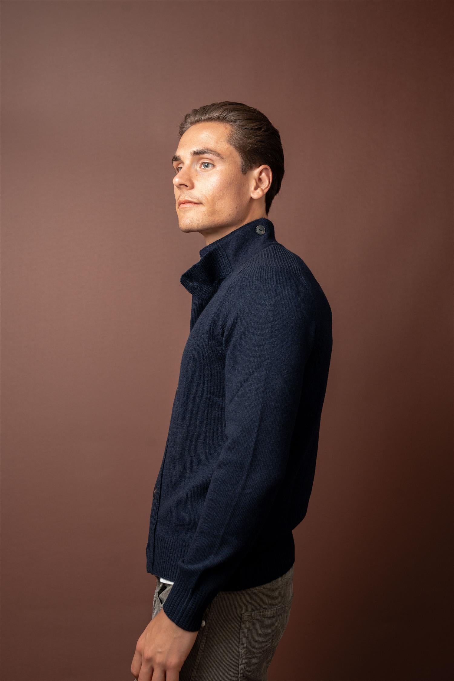 Giubbino Cardigan - Navy