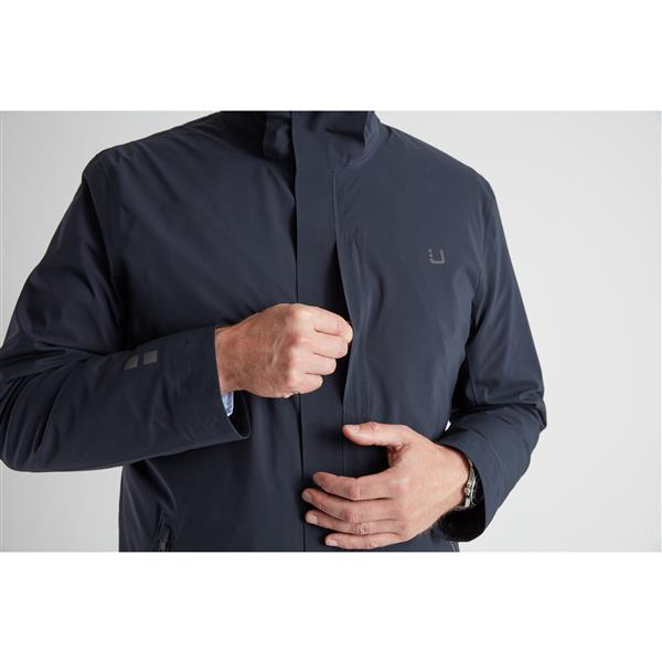Black Storm Coat - Navy