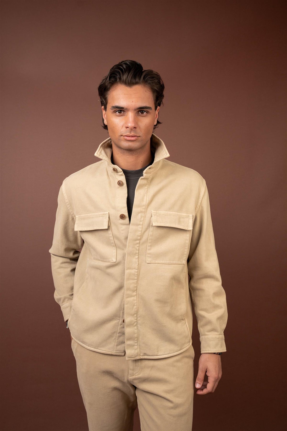 Zeno Overshirt - Beige