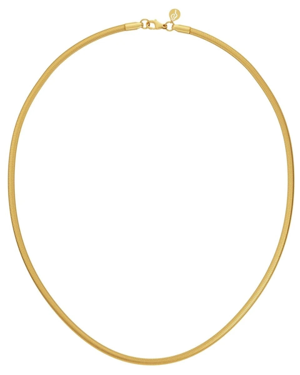 Chain Herringbone 45cm Gold