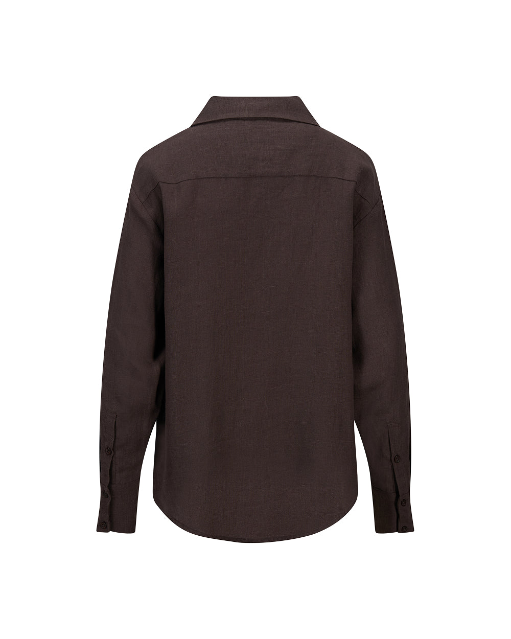 Livia Linen Shirt - Dark Brown