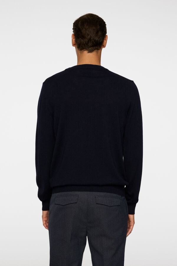 Keane Merino Crew Neck - Navy