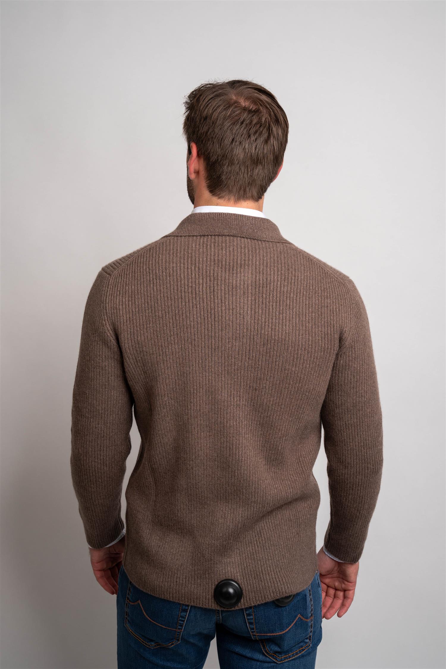 Cashmere Polo - Brown
