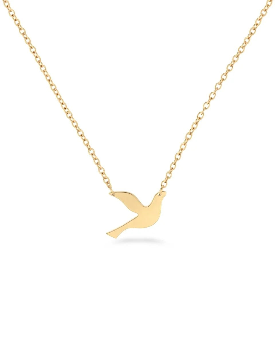 Dove Necklace Gold