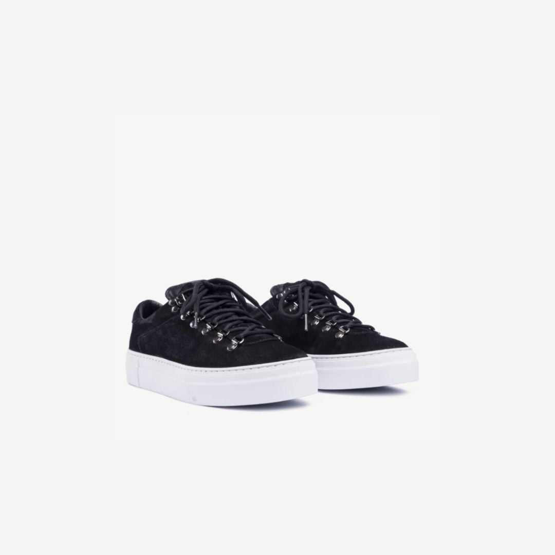 W Marostica Low Platform Suede Black