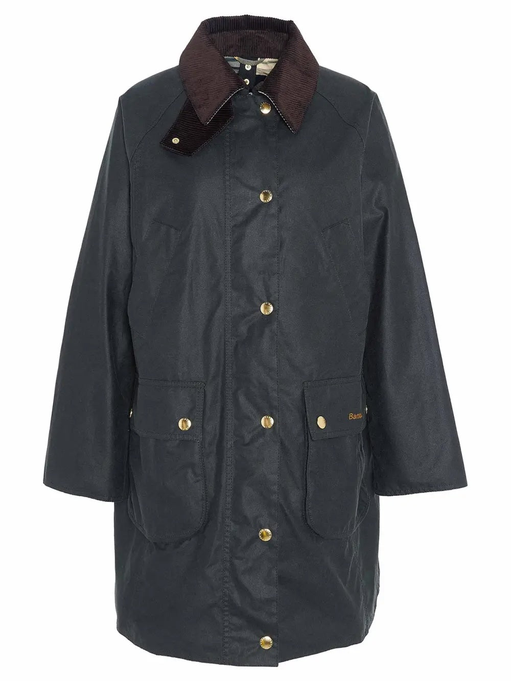 Long Beadnell Wax Jacket - Sage