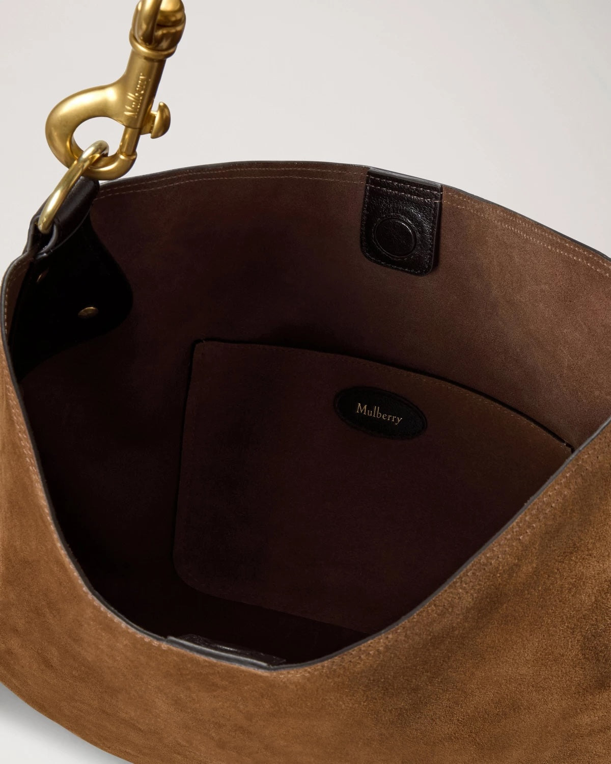 Hackney Shoulder Bag Vintage Oak Suede
