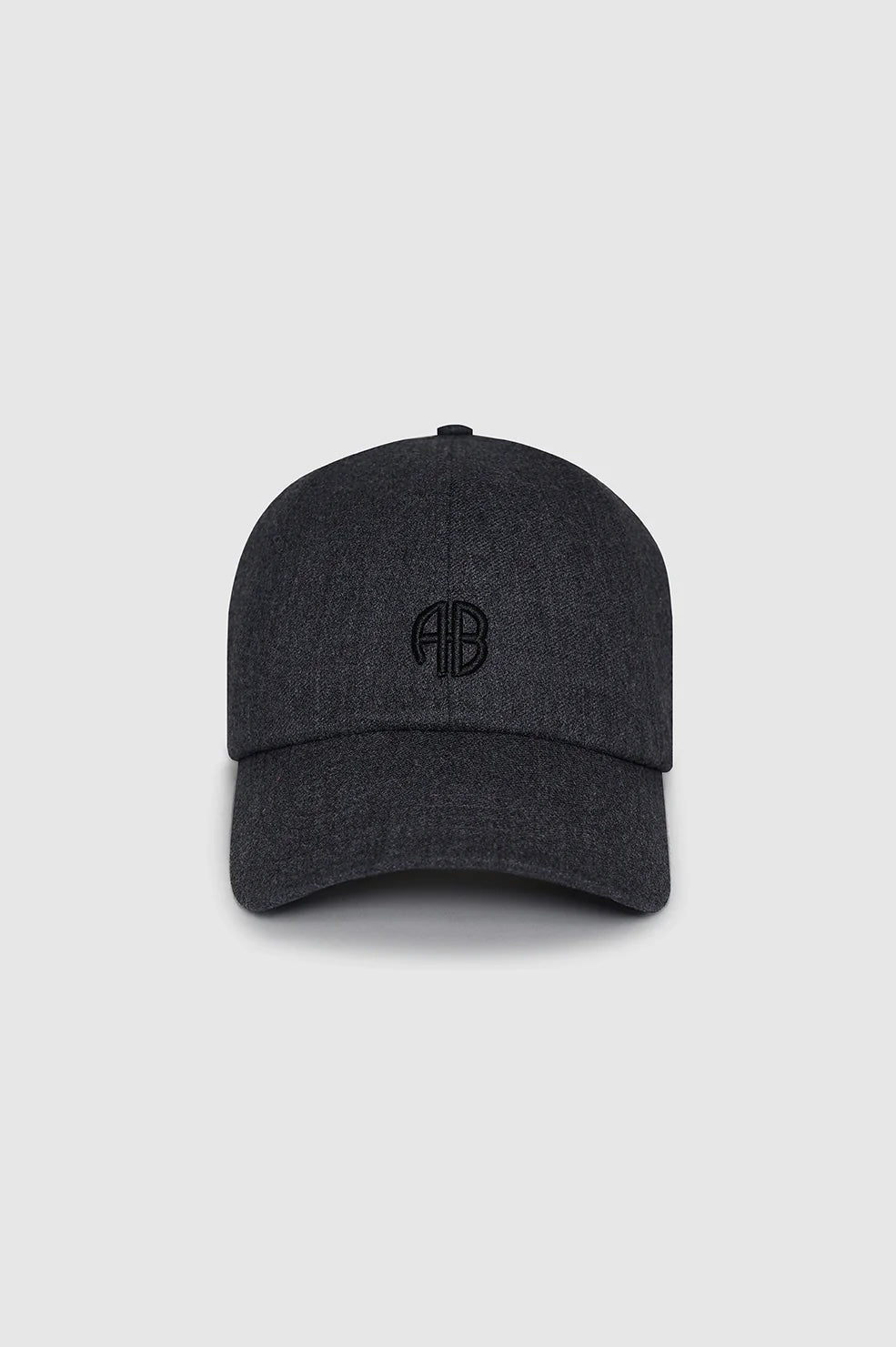 Jeremy Baseball Cap - Dark Heather - Grey Wool