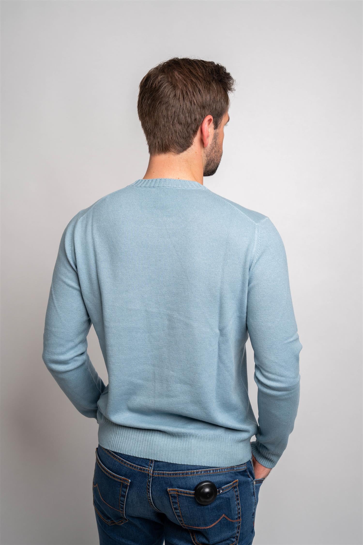 Crewneck Vintage Merino - Light Blue