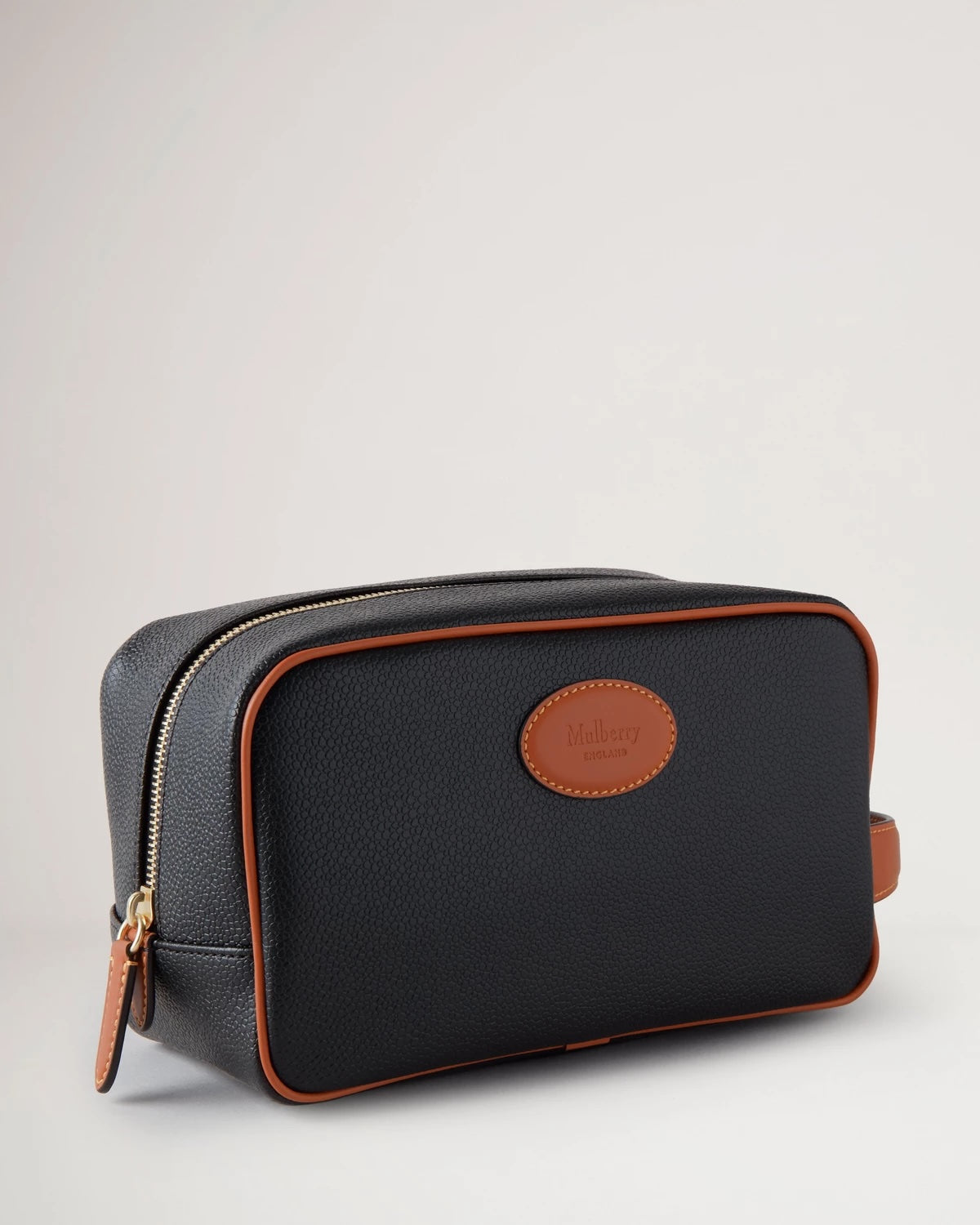 Heritage Wash Case Black & Cognac