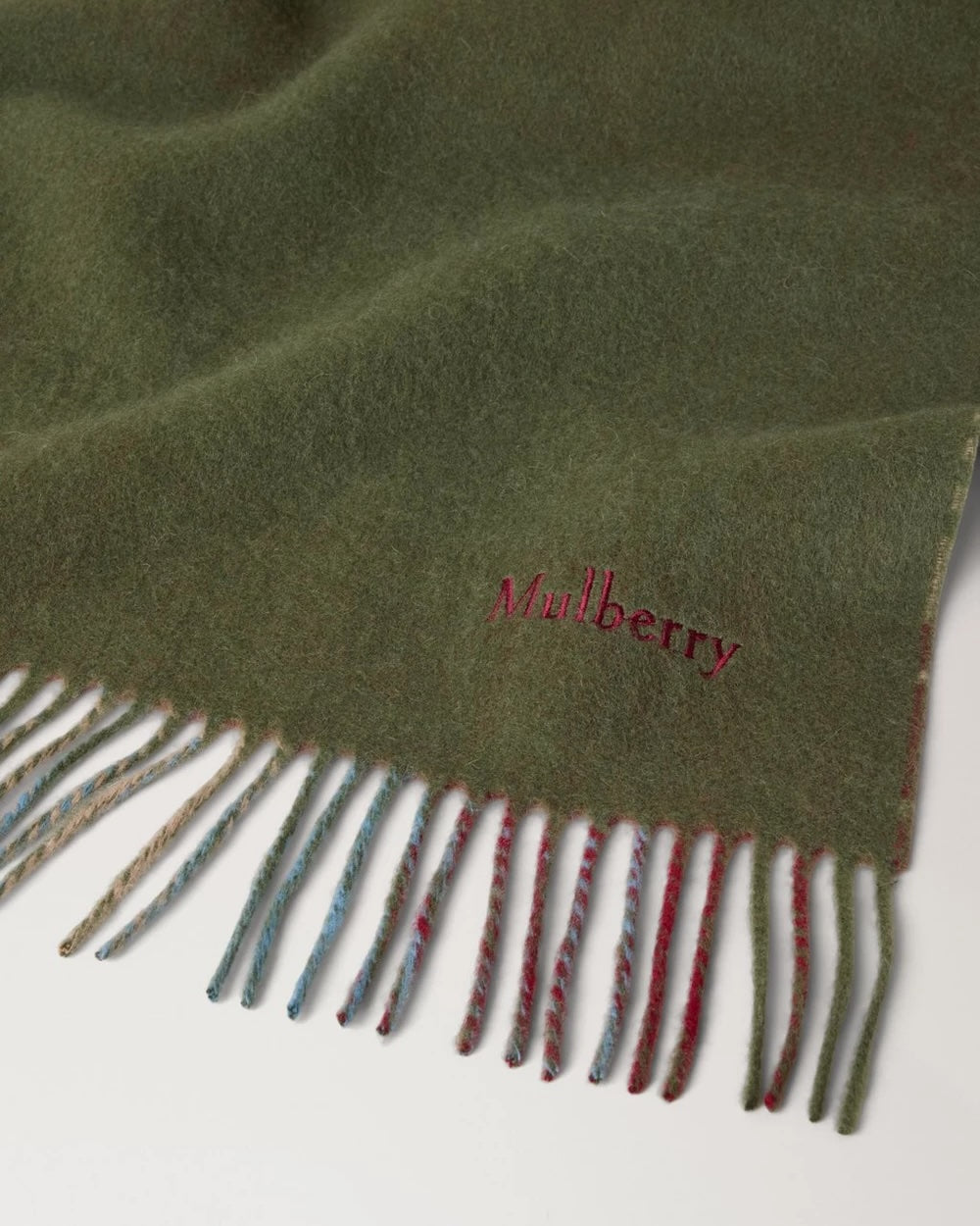 Large Heritage Check Moss-Sky Blue