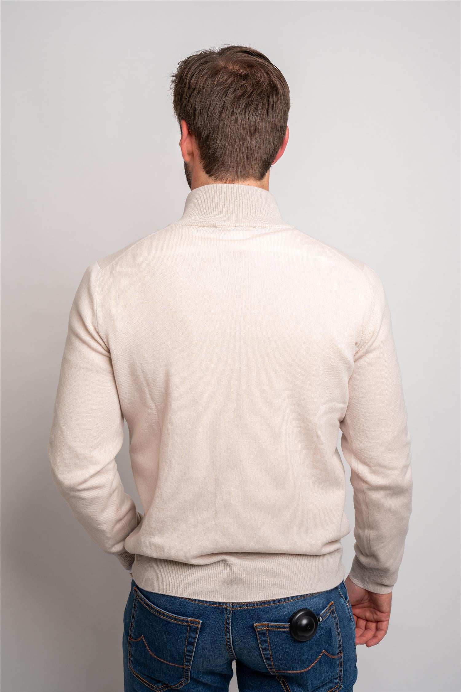 Half Zip - Beige