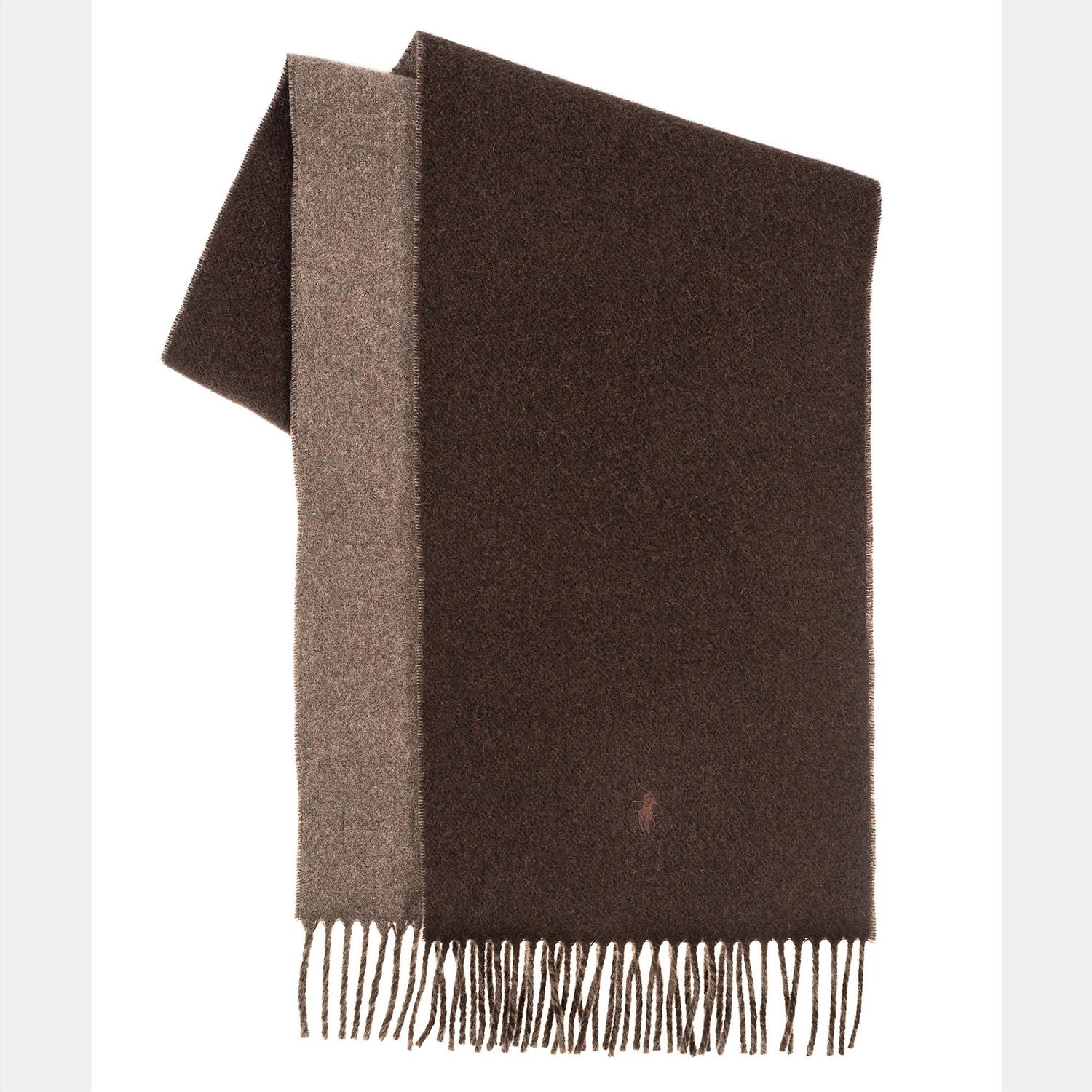 Double Wool Scarf Long Nutmeg/Brown