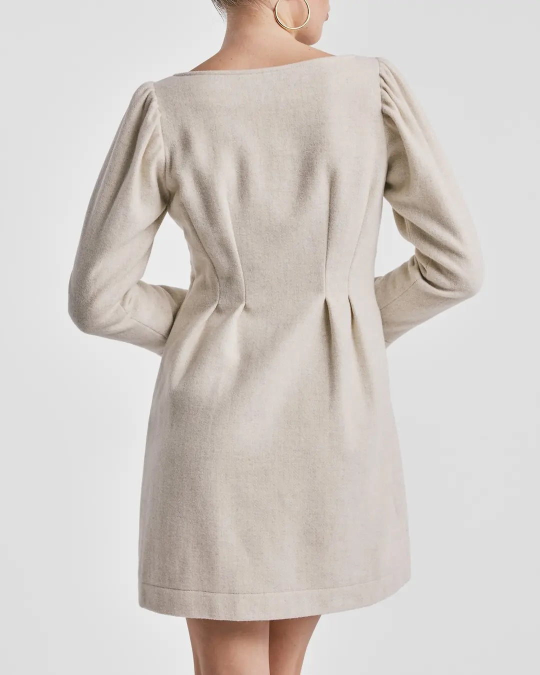 Tailored Mini Dress Winter White