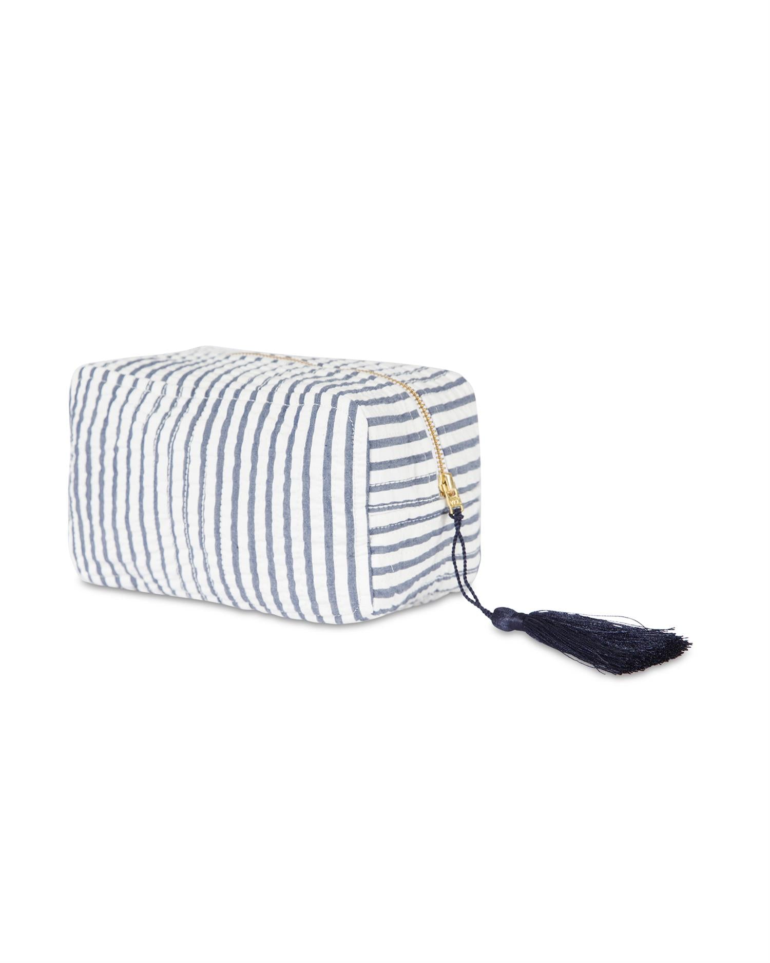 Cosmetic Bag Blue Stripe
