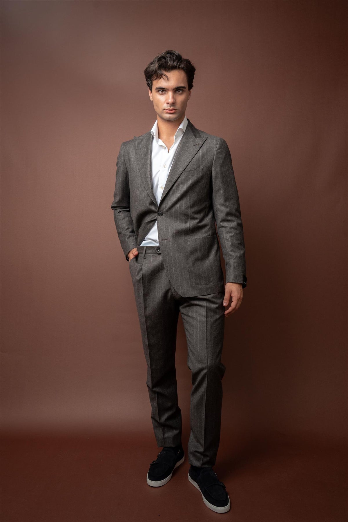 Super 110's Suit - Grey