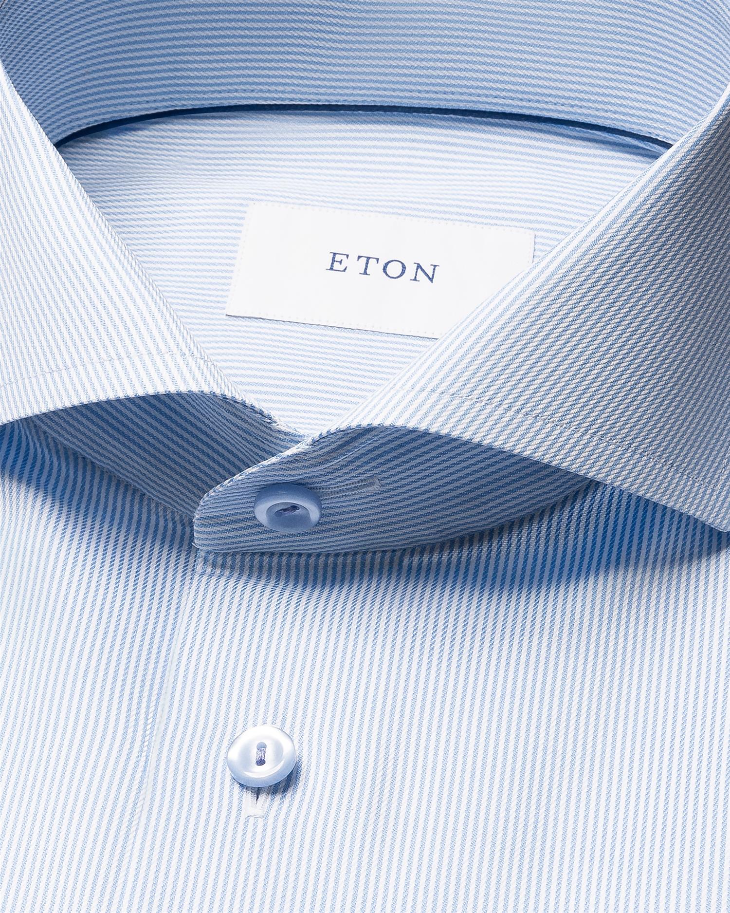 Striped Twill - Light Blue