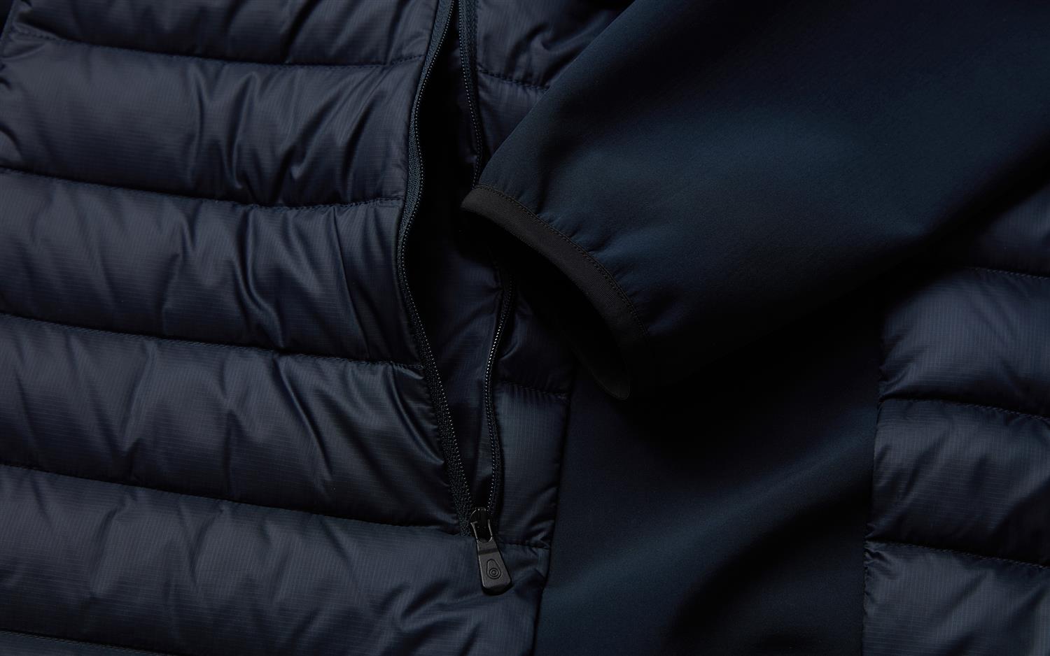 Spray Hybrid Down Hood - Dark Navy