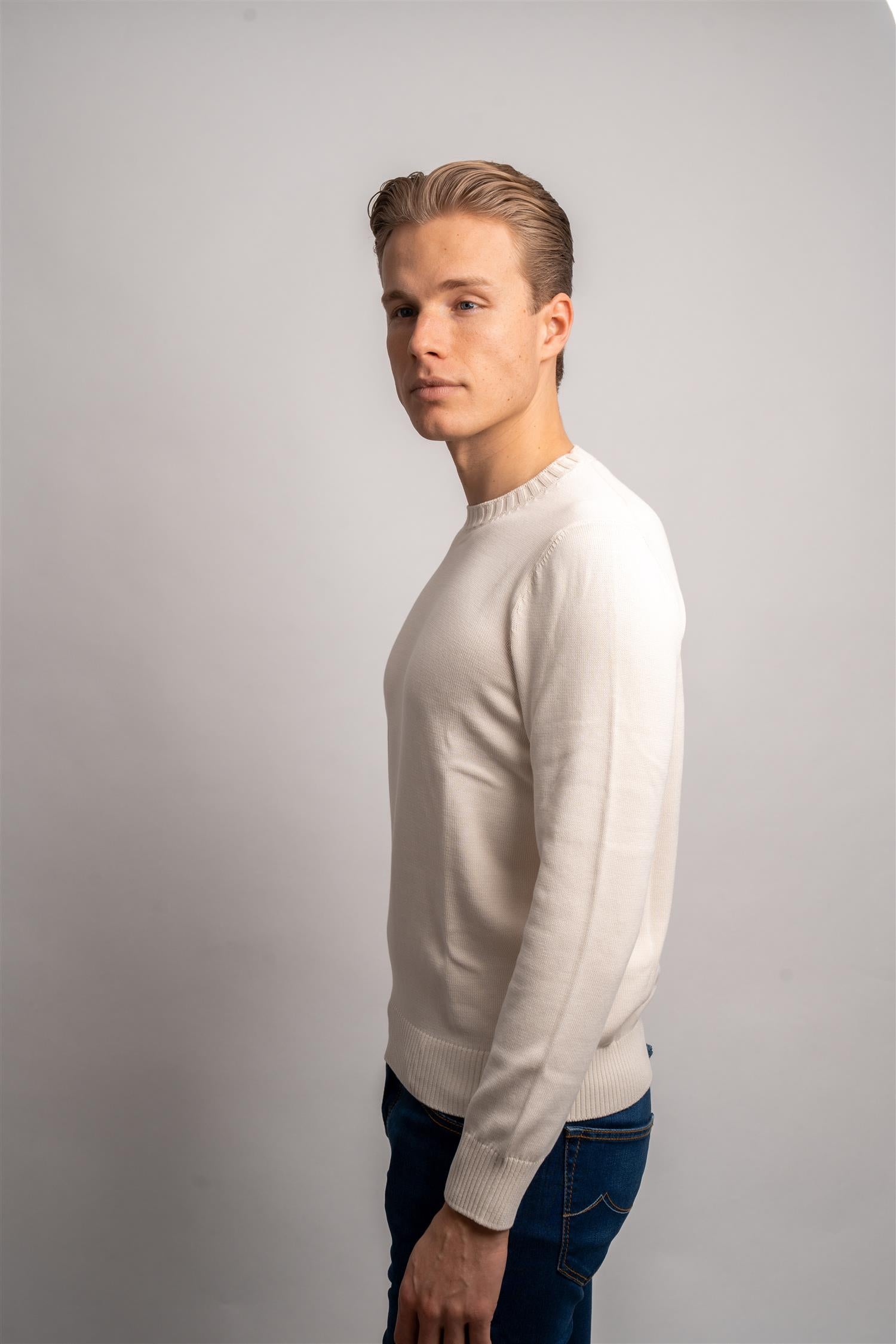 Cotton Crewneck - Off-White