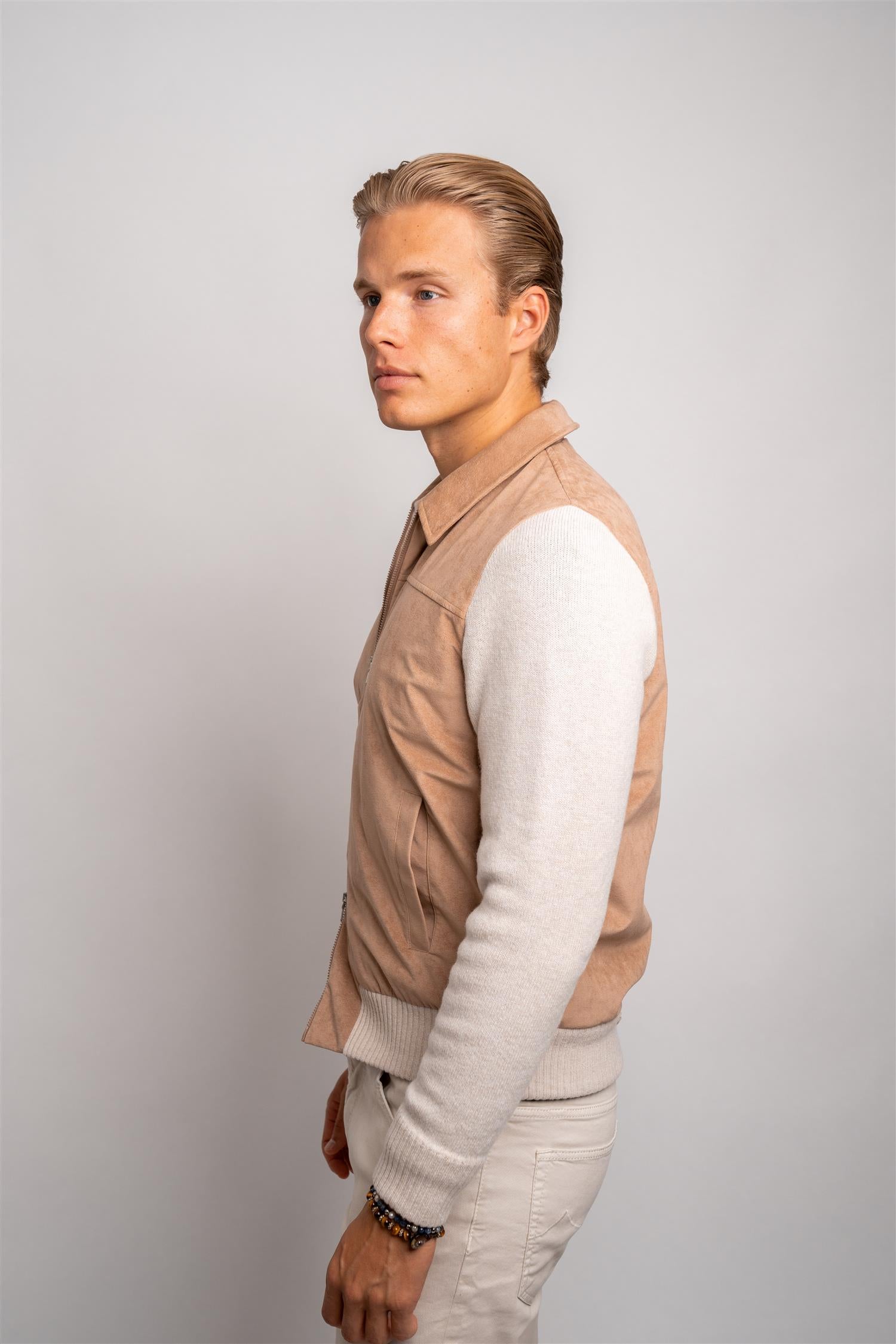 Jacket Zip - Camel/Beige