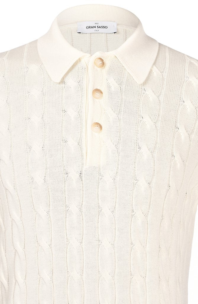 Pique Cable - White
