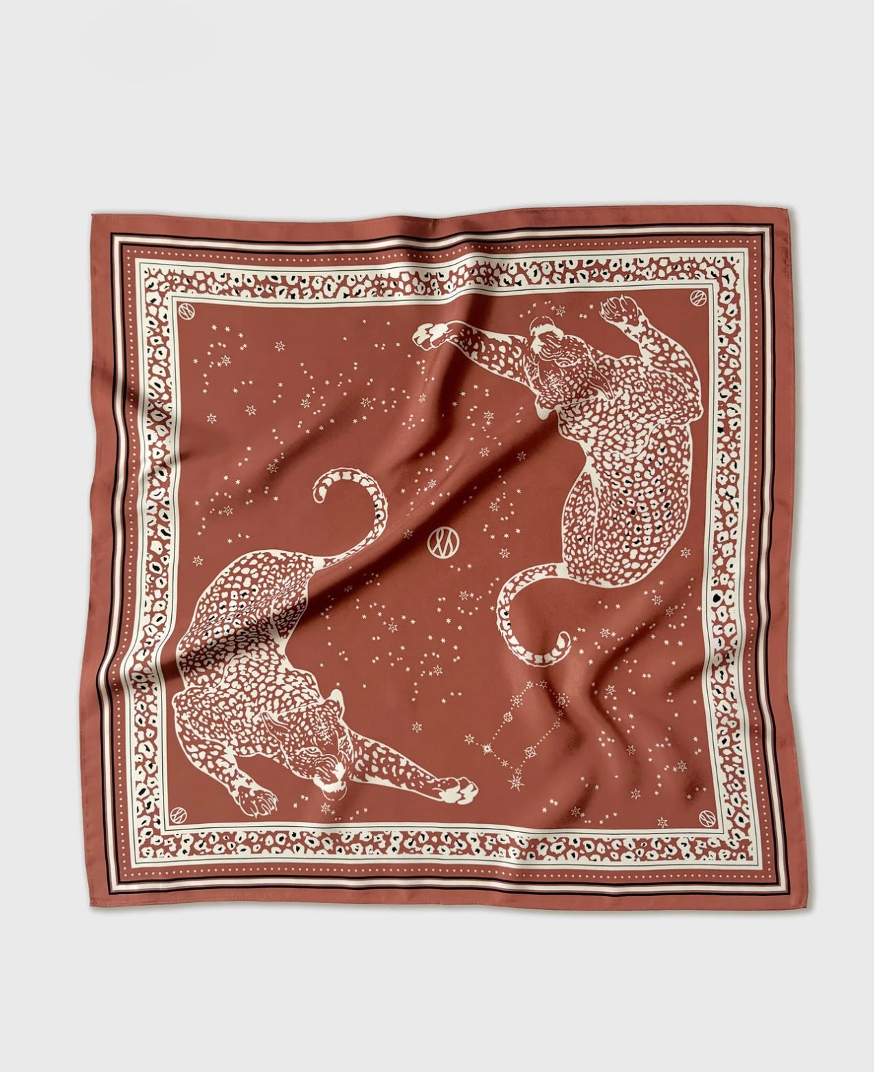 Gemini Scarf Terracotta 65 x 65