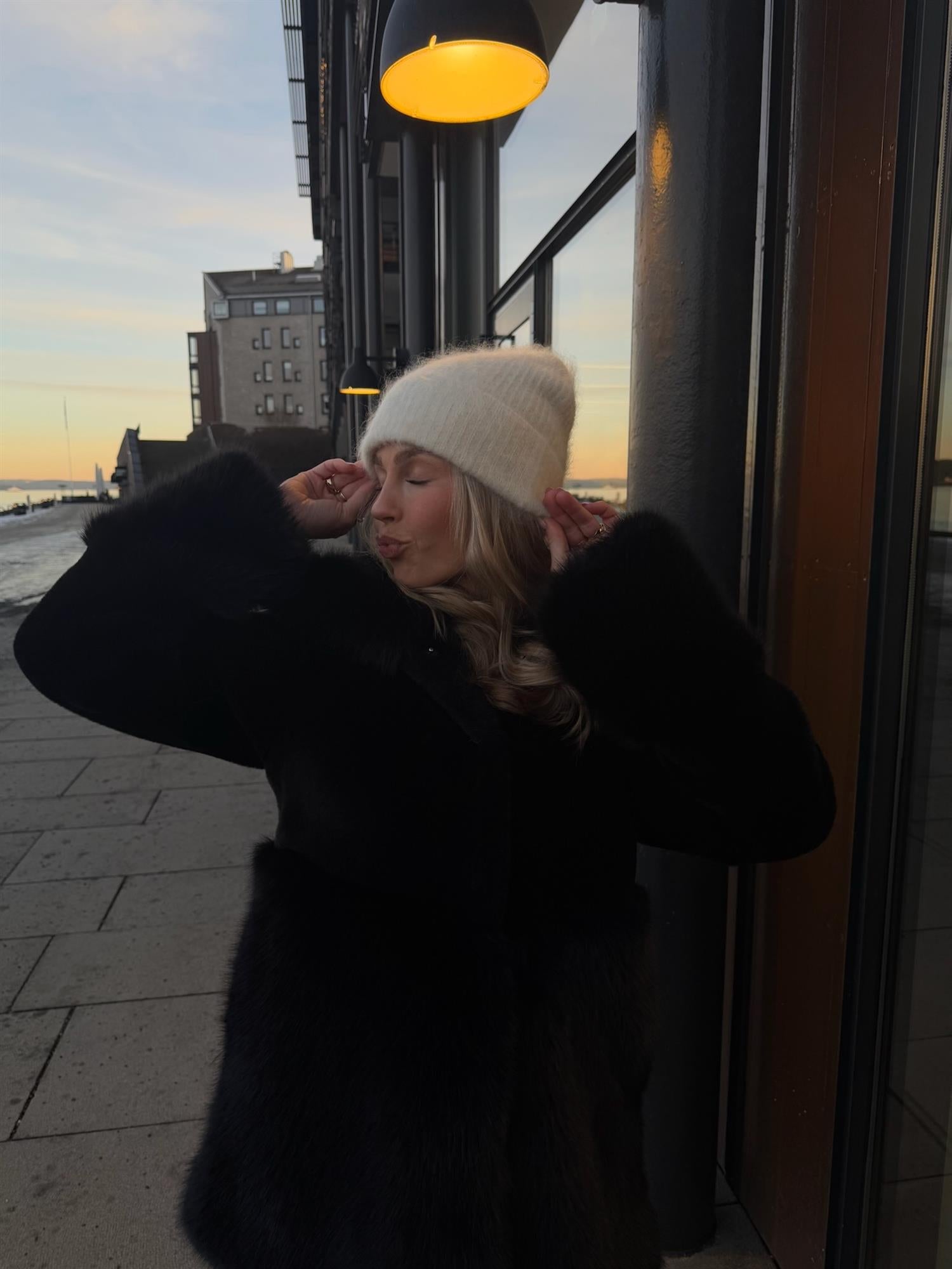 Silje Chunky Hat Bright White