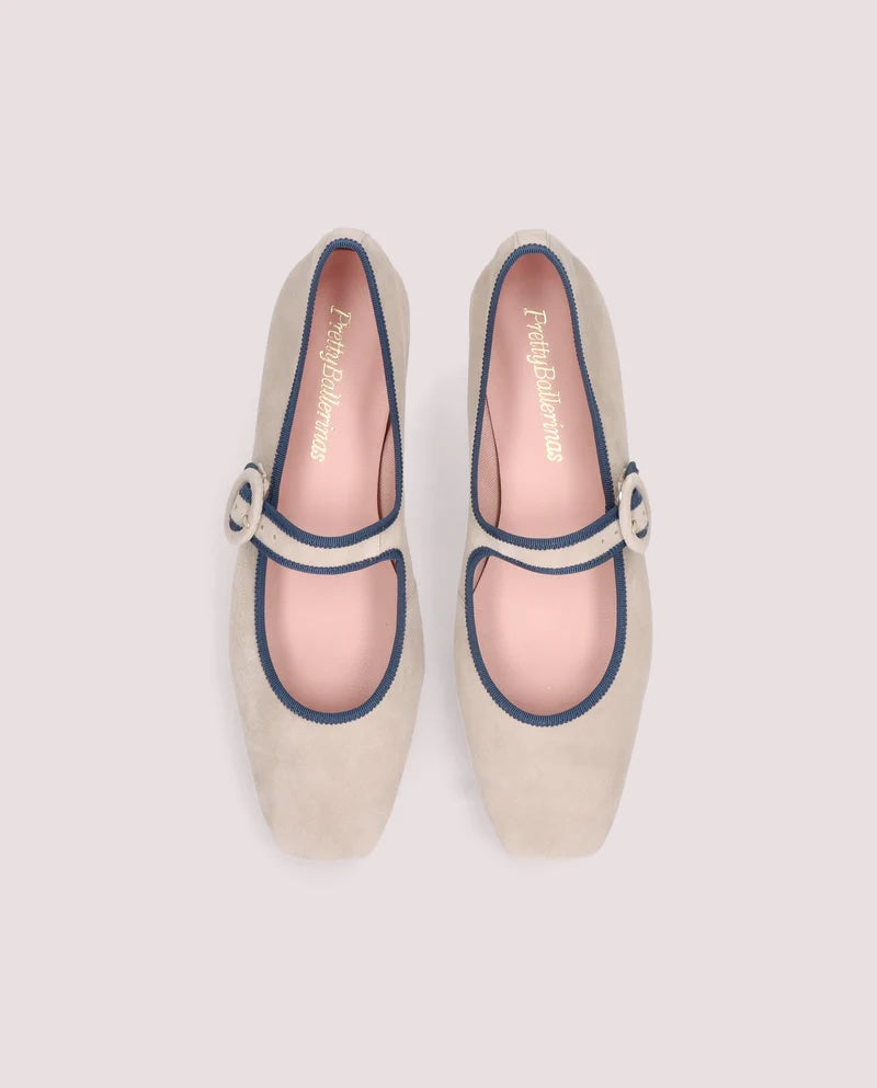 Camille Ballerina Soft Beige Suede