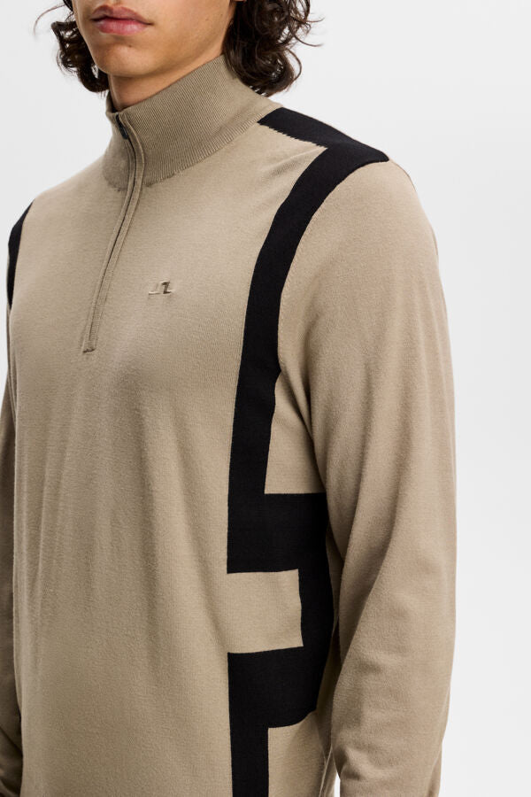 Kendrick Knittet Zip Sweater - Brindle