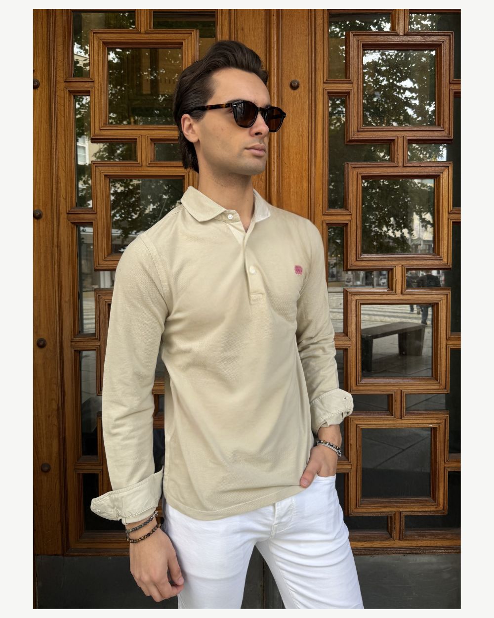 Chris LS Polo - Champagne