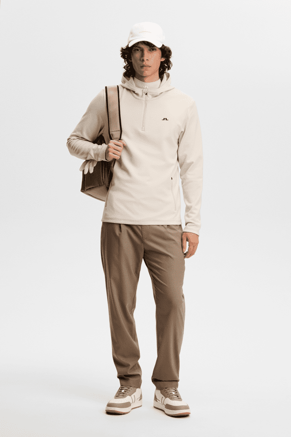 Aerial Quarter Zip Hood - Moonbeam