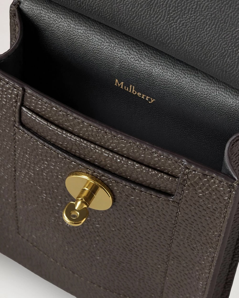 Mini Antony Pouch Eco Scotchgrain Mole-Cognac