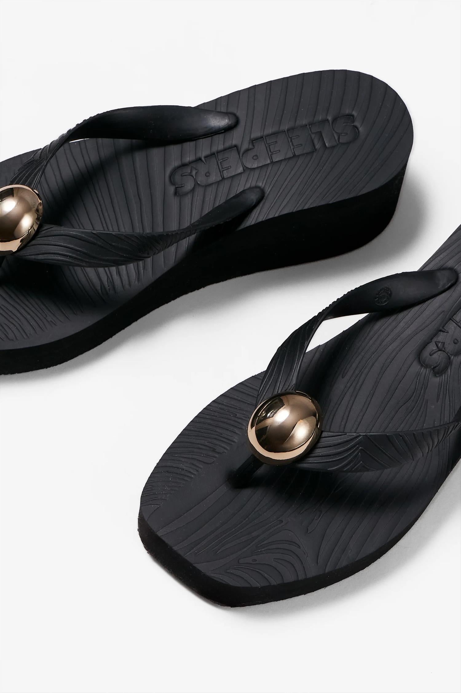 Pearl Octopuss.y x Sleepers High Platform Paris Flip Flop Black