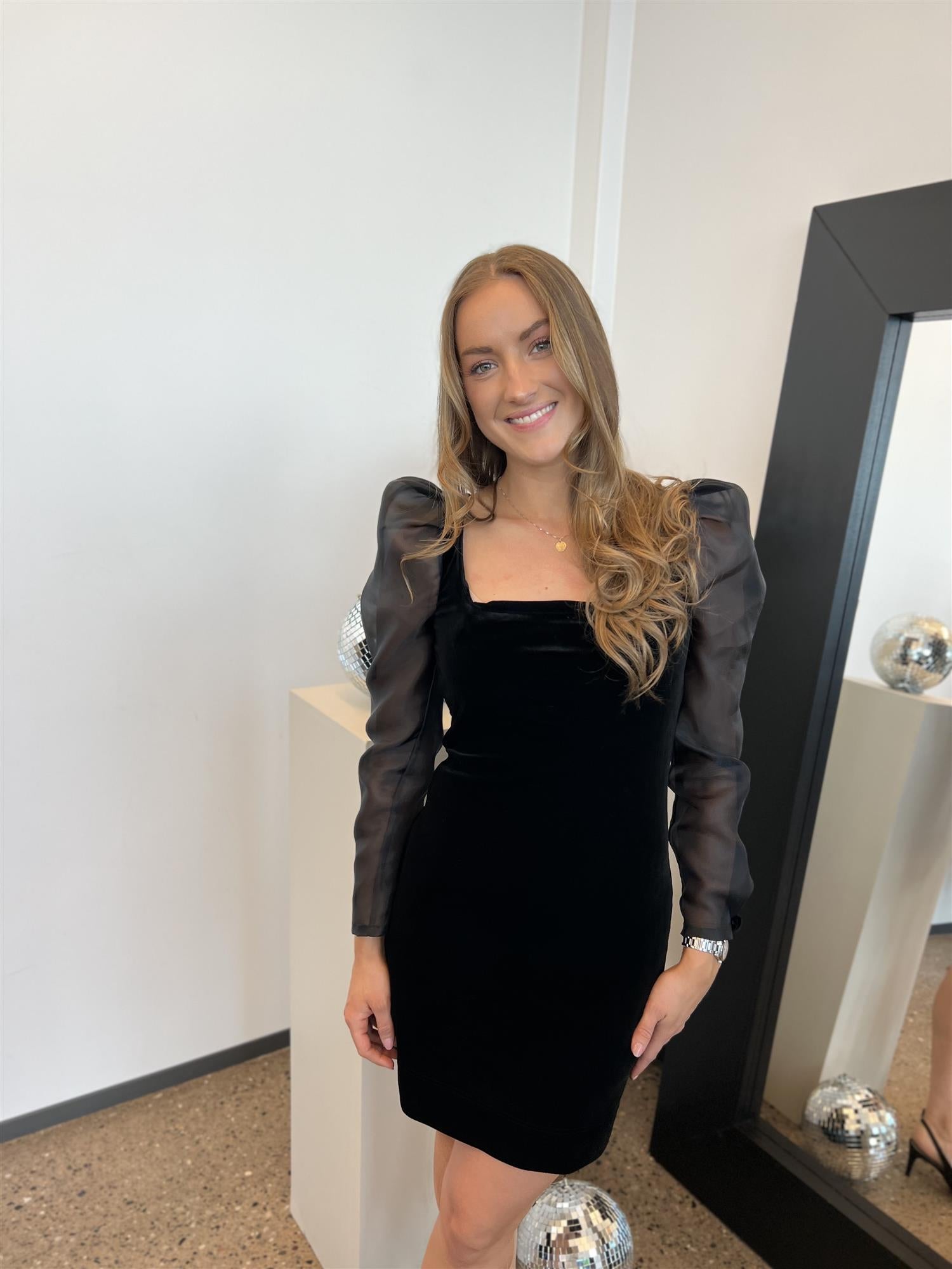 Alberte Velour Dress