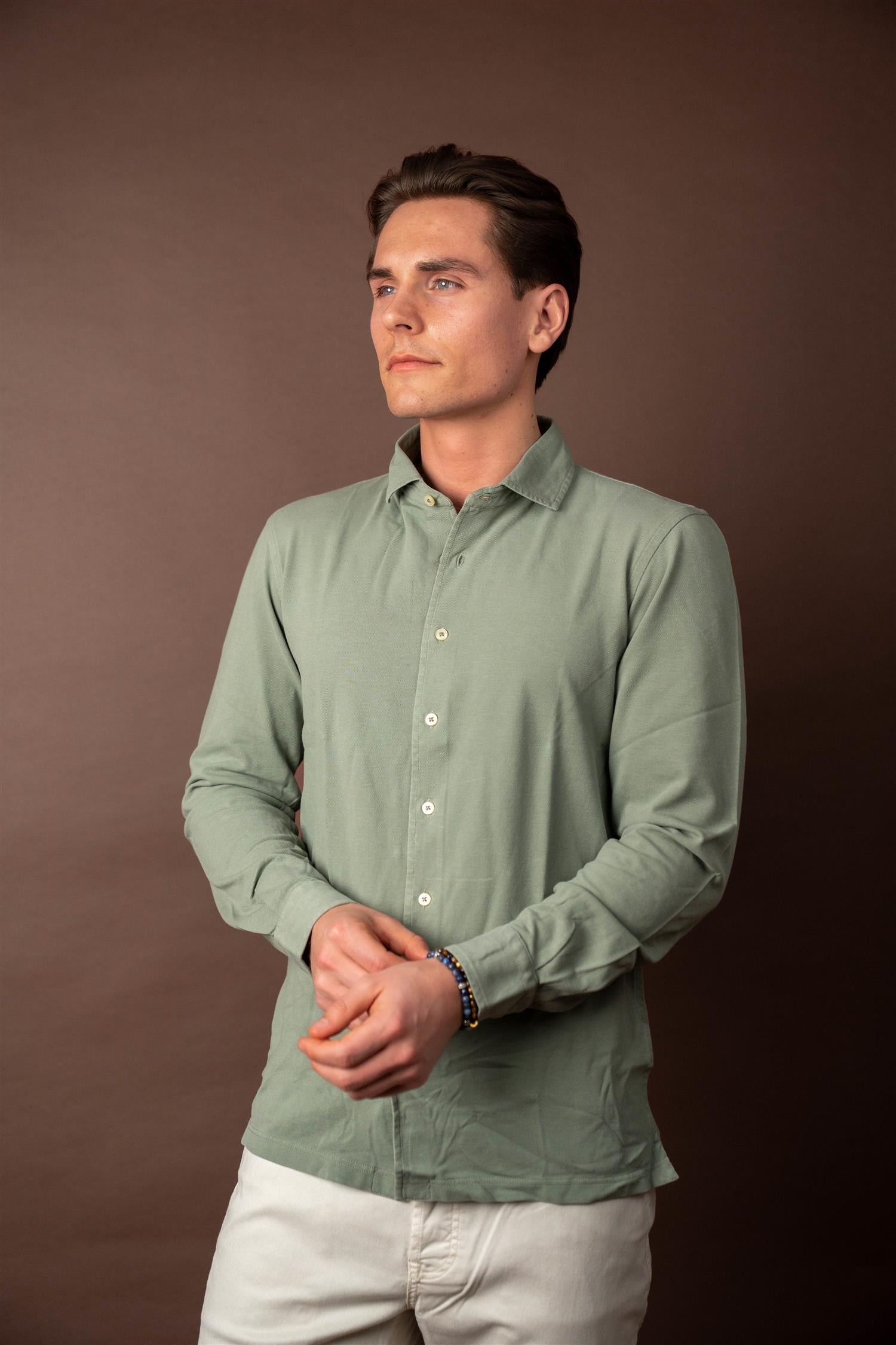 Pique Shirt - Oliven