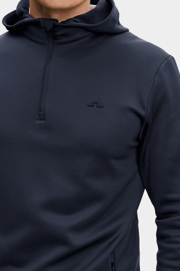 Aerial Quarter Zip Hood - Navy
