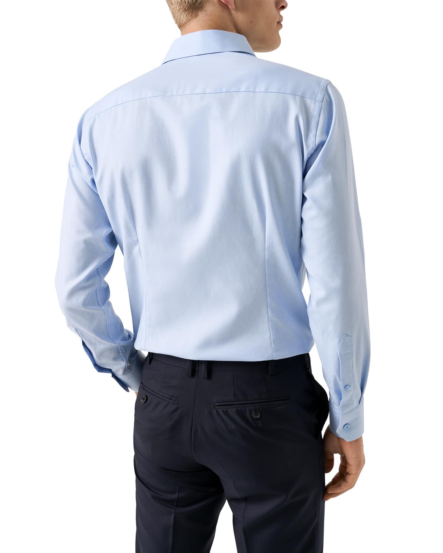 Semi Solid Twill Shirt - Light Blue